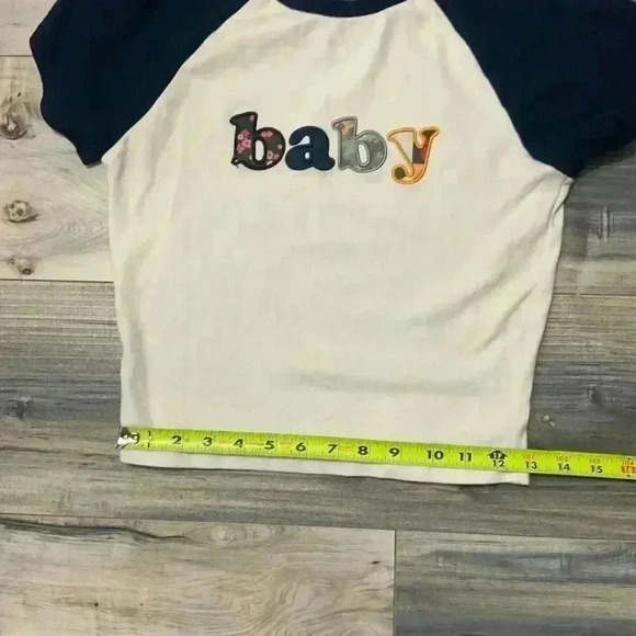 Forever 21 Baby Top Junior size Large crop top short sleeve - Picture 6 of 7